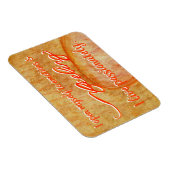 Flexible "Sentiment" Orange Sacral Chakra Mots Magnet (Côté Droit)