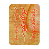Flexible "Sentiment" Orange Sacral Chakra Mots Magnet (Vertical)