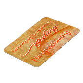 Flexible "Sentiment" Orange Sacral Chakra Mots Magnet (Côté Gauche)