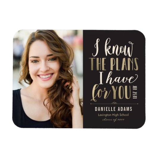 Flexible Ses plans Magnet de Faire-part de graduation (Horizontal)