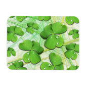 Flexible Shamrock vert Saint Patrick's Day Flexi Magnet (Horizontal)