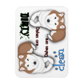 Flexible Shiba Inu Rectangle Lave-vaisselle Magnet (Vertical)