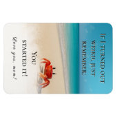 Flexible "Si Je Me Suis Révélé Bizarre" - Drôle Magnet Mama (Horizontal)