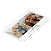 Flexible Simple coeur Enregistrer la date Magnet photo (Côté Gauche)