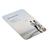 Flexible Simple Save The Date Mariage Moderne Magnet Photo (Côté Droit)