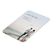 Flexible Simple Save The Date Mariage Moderne Magnet Photo (Côté Gauche)