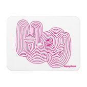 Flexible Simplement Mazes "Hey" Maze Magnet (Horizontal)