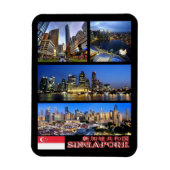 Flexible Singapour - Mosaic - Magnet (Vertical)