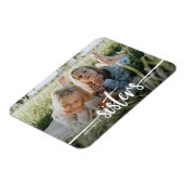 Flexible Sisters Script Modern Photo Magnet (Côté Gauche)