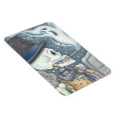 Flexible SKELETON FUMEUR, Rectangle DE MAGNET DE CEMETIÈRE (Côté Droit)