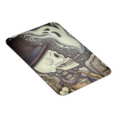 Flexible SKELETON FUMEUR, Rectangle DE MAGNET DE CEMETIÈRE (Côté Droit)