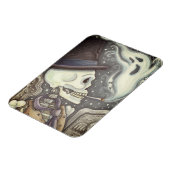 Flexible SKELETON FUMEUR, Rectangle DE MAGNET DE CEMETIÈRE (Côté Gauche)