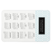 Flexible Sky Blue Trellis | Magnet Calendrier 2018 (Horizontal)