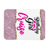 Flexible Small Birthday Girl Cruise Door Magnet (Horizontal)