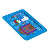 Flexible Snowman & House #2 Magnet (Côté Droit)