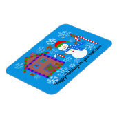 Flexible Snowman & House #2 Magnet (Côté Gauche)