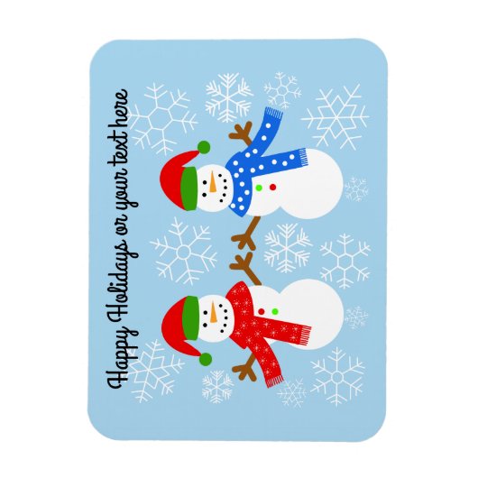 Flexible Snowman Magnet #3 (Vertical)