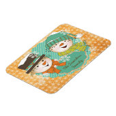 Flexible Snowman Noël 2 Magnet Flexi personnalisé (Côté Gauche)