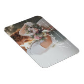 Flexible Soft Calligraphy Mariage Merci Photo Magnet (Côté Droit)