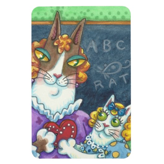 Flexible SON ENSEIGNANT N'Fitz Cats PET VALENTINE MAGNET (Vertical)