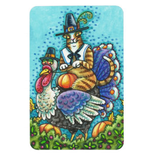Flexible Son Pèlerin N'Fitz Sur Thanksgiving Turkey MAGNET