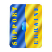 Flexible Soutenez Ukraine Magnet drapeau ukrainien - Libert (Vertical)