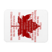 Flexible Souvenir Premium Flexi Canada Magnet Canada (Horizontal)