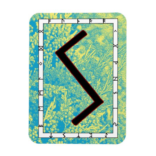 Flexible Sowilo Viking Rune Magnet - Succès! (Vertical)
