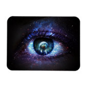 Flexible Space Galaxy Earth Eye Magnet (Horizontal)