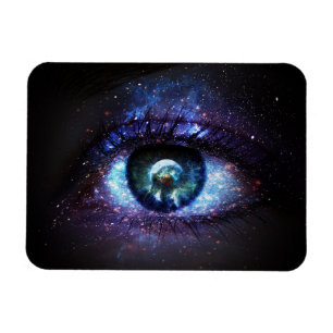 Flexible Space Galaxy Earth Eye Magnet