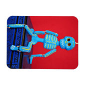 Flexible Squelette de sucre bleu Magnet (Horizontal)