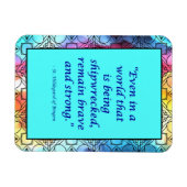Flexible St. Hildegard de Bingen Quote Magnet (Horizontal)