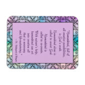 Flexible St. Hildegard de Bingen Quote Magnet (Horizontal)