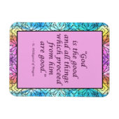 Flexible St. Hildegard de Bingen Quote Magnet (Horizontal)