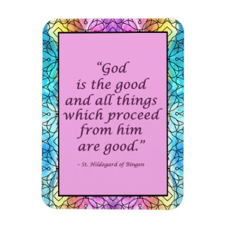 Flexible St. Hildegard de Bingen Quote Magnet