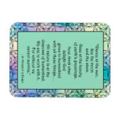 Flexible St. Hildegard de Bingen Quote Magnet (Horizontal)