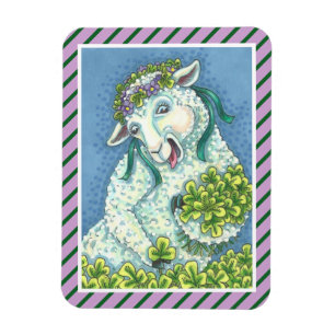 FLEXIBLE ST. MAGNET IRLANDAIS ET SHAMROCK DE PATRICK