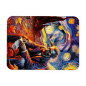 Flexible Starry Night Magnet - 14 oct. Réflexion (Horizontal)