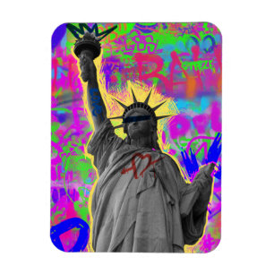 Flexible Statue de la Liberté - Magnet Pop Art Graffiti Néo