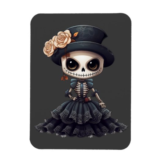Flexible Steampunk Squelette Magnet (Vertical)