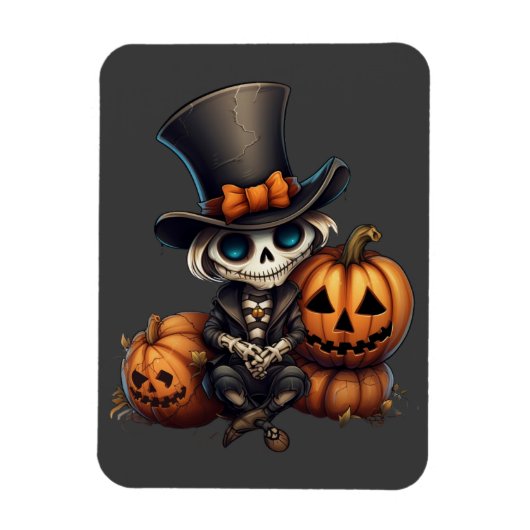Flexible Steampunk Squelette Magnet (Vertical)