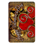 Flexible Steampunk Valentine 3 Premium Magnet (Vertical)