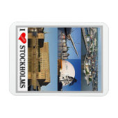 Flexible Stockholm - Suède - I Love - Magnet (Horizontal)