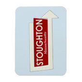 Flexible Stoughton Massachusetts Magnet souvenirs (Vertical)