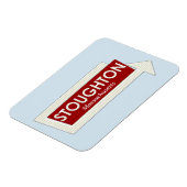 Flexible Stoughton Massachusetts Magnet souvenirs (Côté Gauche)