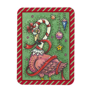 FLEXIBLE SUCRE DE CANNE ROSE FLAMANT ROSE NOËL MAGNET