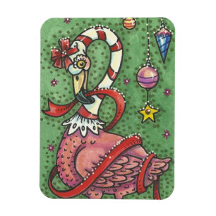 FLEXIBLE SUCRE DE CANNE ROSE FLAMANT ROSE NOËL MAGNET