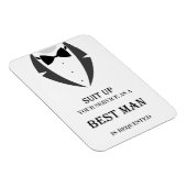 Flexible Suit Be My Best Man Photo Magnet (Côté Droit)