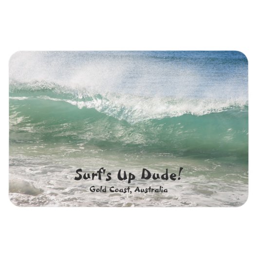 Flexible Surf Dude, Gold Coast - Magnet (Horizontal)