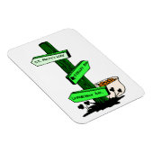 Flexible Sympa Saint-Patrick's Day Signal Post Magnet flexi (Côté Droit)
